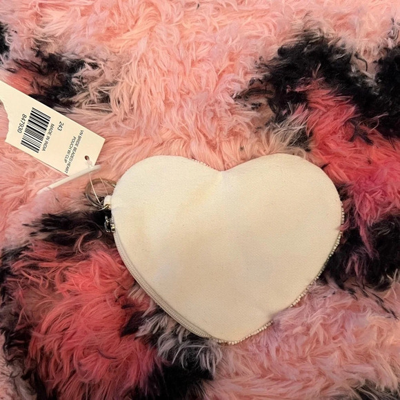 NWT Beaded Bride Clip On Zip Pouch - Picture 3 of 4